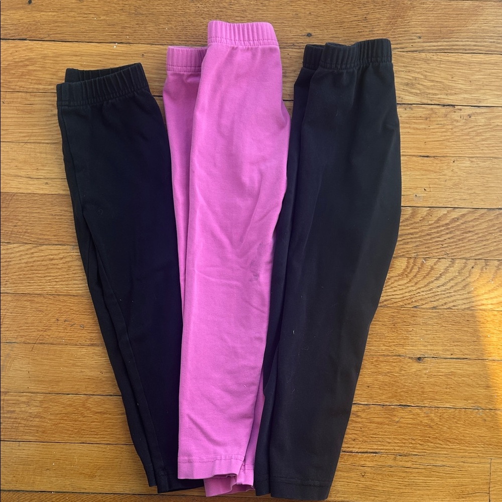 Three pairs of Hanna Andersson leggings